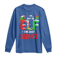 Funny Christmas Long Sleeve Shirt I'm Not An Elf Just Short Xmas