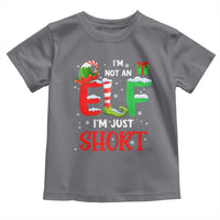 Funny Christmas Toddler T Shirt I'm Not An Elf Just Short Xmas