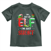 Funny Christmas Toddler T Shirt I'm Not An Elf Just Short Xmas