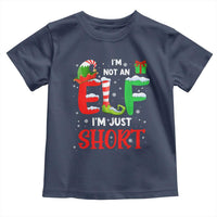 Funny Christmas Toddler T Shirt I'm Not An Elf Just Short Xmas