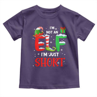Funny Christmas Toddler T Shirt I'm Not An Elf Just Short Xmas