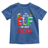 Funny Christmas Toddler T Shirt I'm Not An Elf Just Short Xmas