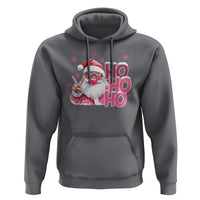 Christmas Couple Matching Hoodie Pink Santa Claus Ho Ho Ho