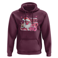 Christmas Couple Matching Hoodie Pink Santa Claus Ho Ho Ho