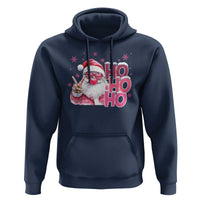 Christmas Couple Matching Hoodie Pink Santa Claus Ho Ho Ho