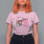 Christmas Couple Matching T Shirt For Women Pink Mrs Claus Ho Ho Ho - Wonder Print Shop