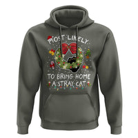 Kitten Christmas Hoodie Most Likely To Bring Home A Stray Cat Matching Xmas
