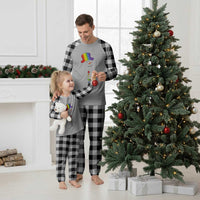 LGBTQ Christmas Plaid Pajama Set Rainbow Gay Pride Holiday Snowman - Wonder Print Shop