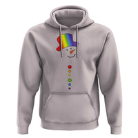LGBTQ Christmas Hoodie Rainbow Gay Pride Holiday Snowman