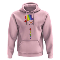 LGBTQ Christmas Hoodie Rainbow Gay Pride Holiday Snowman