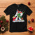 Funny Bigfoot Christmas T Shirt Believe Winter Yeti Santa Hat Sasquatch Loves Xmas Tree Lights - Wonder Print Shop