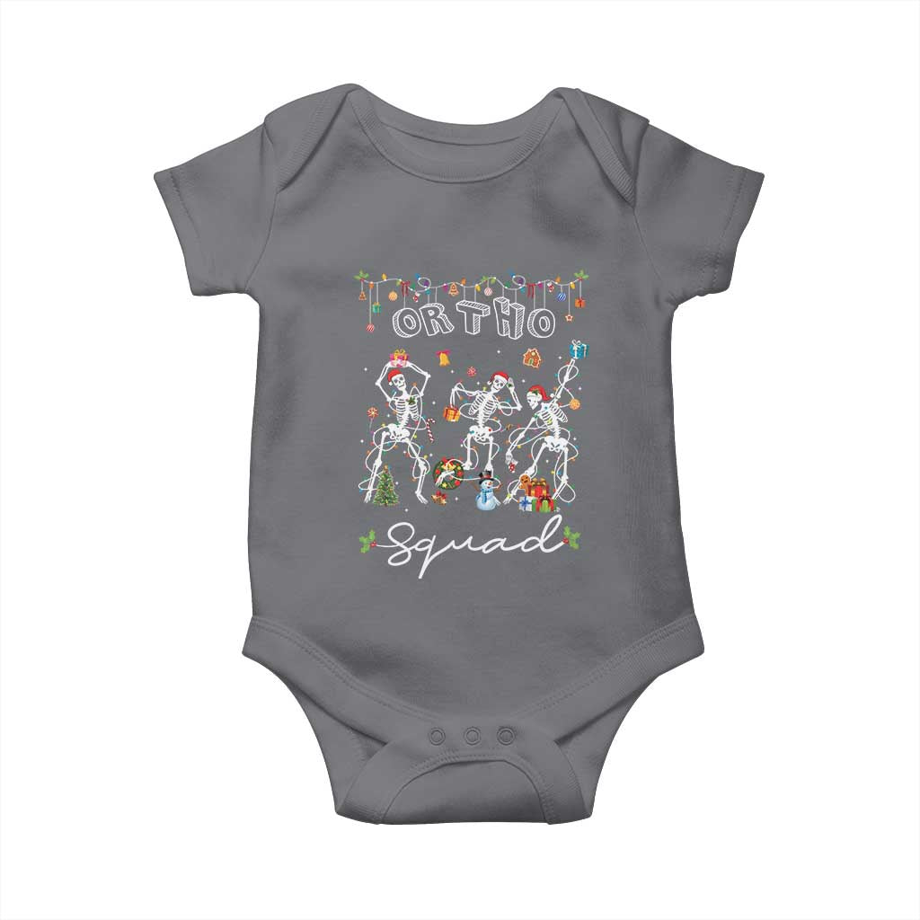Ortho Nurse Doctor Christmas Baby Onesie Skeletons Orthopedics Nurse Rn Crew