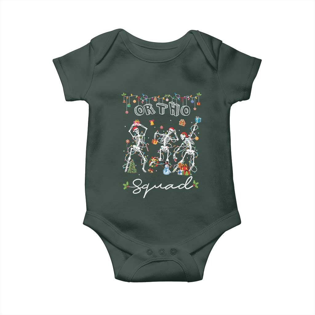 Ortho Nurse Doctor Christmas Baby Onesie Skeletons Orthopedics Nurse Rn Crew