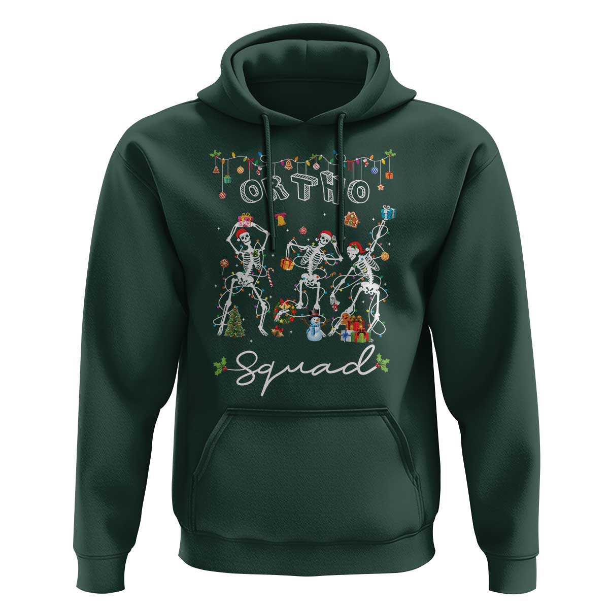 Ortho Nurse Doctor Christmas Hoodie Skeletons Orthopedics Nurse Rn Crew