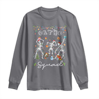 Ortho Nurse Doctor Christmas Long Sleeve Shirt Skeletons Orthopedics Nurse Rn Crew