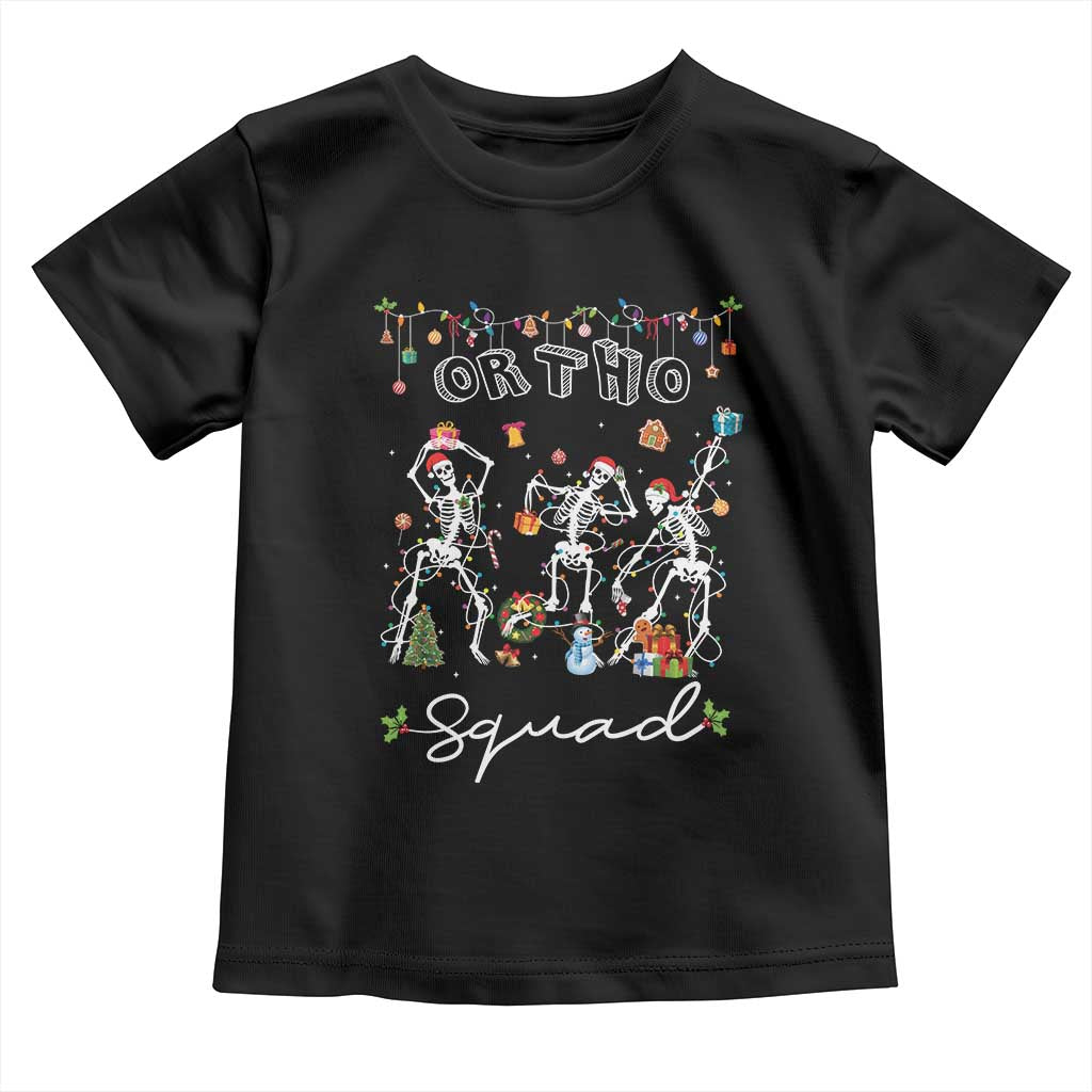 Ortho Nurse Doctor Christmas Toddler T Shirt Skeletons Orthopedics Nurse Rn Crew