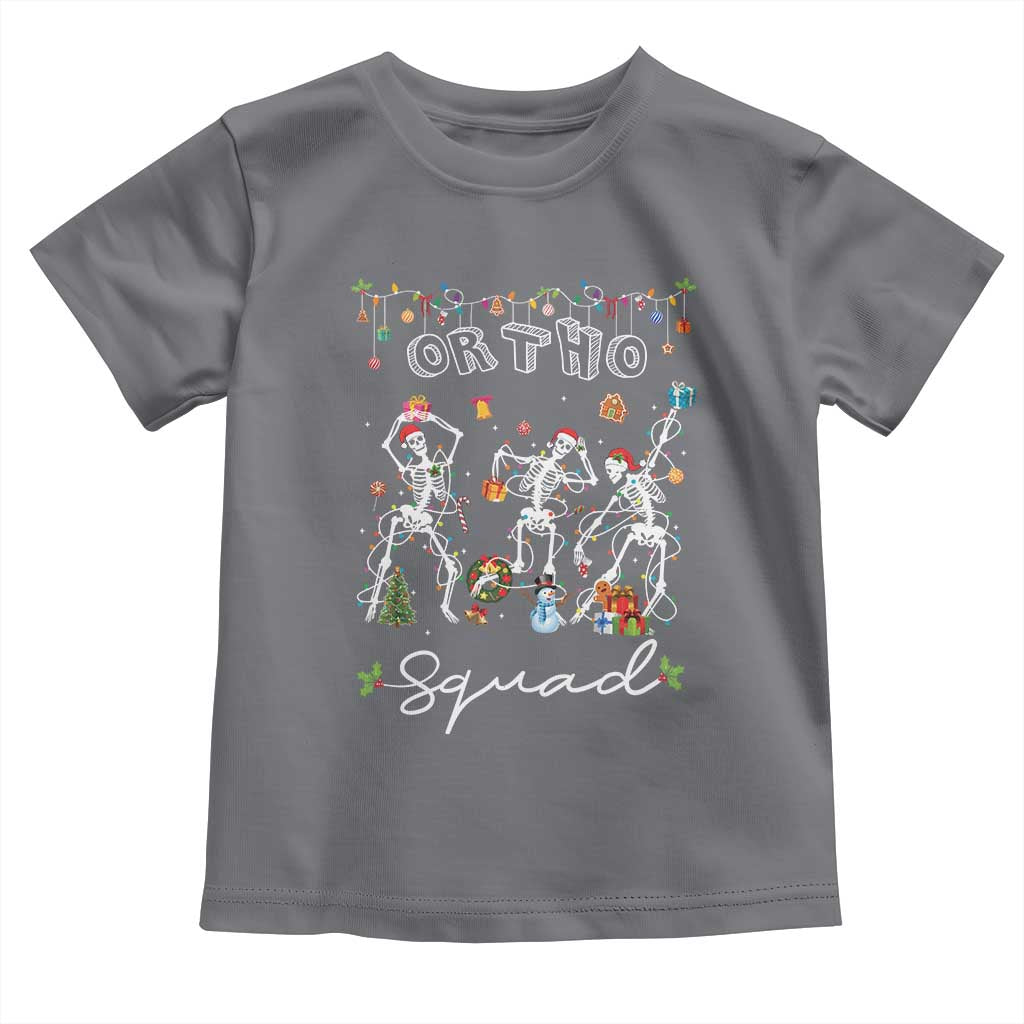 Ortho Nurse Doctor Christmas Toddler T Shirt Skeletons Orthopedics Nurse Rn Crew