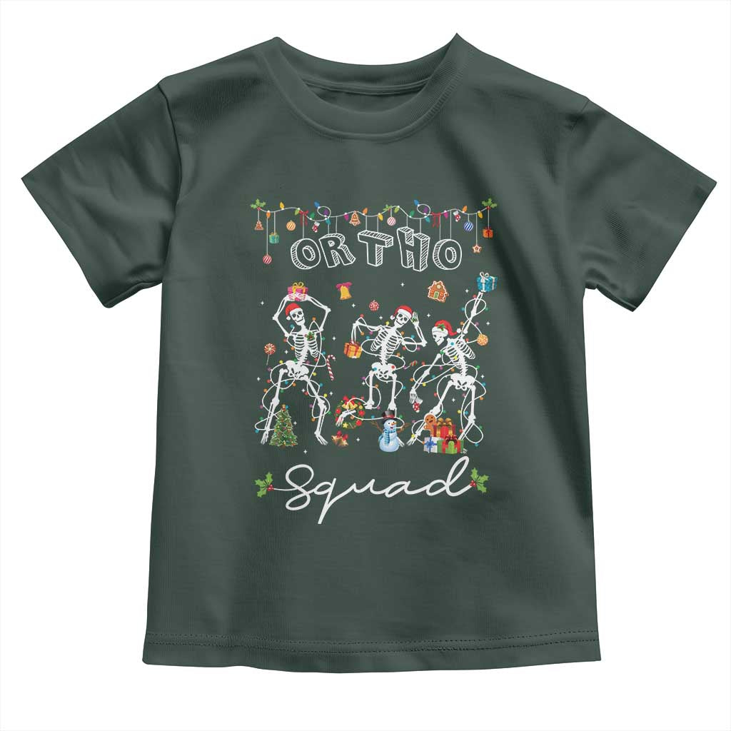 Ortho Nurse Doctor Christmas Toddler T Shirt Skeletons Orthopedics Nurse Rn Crew
