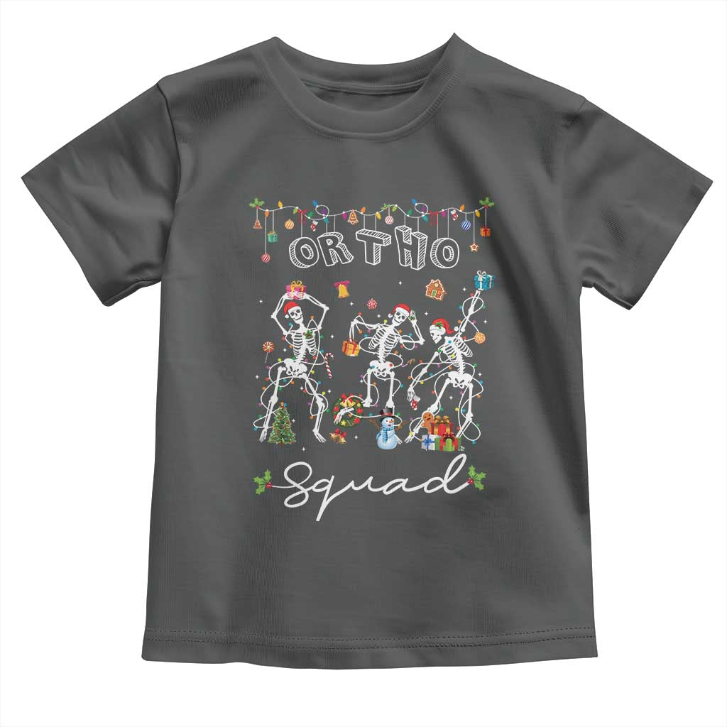 Ortho Nurse Doctor Christmas Toddler T Shirt Skeletons Orthopedics Nurse Rn Crew