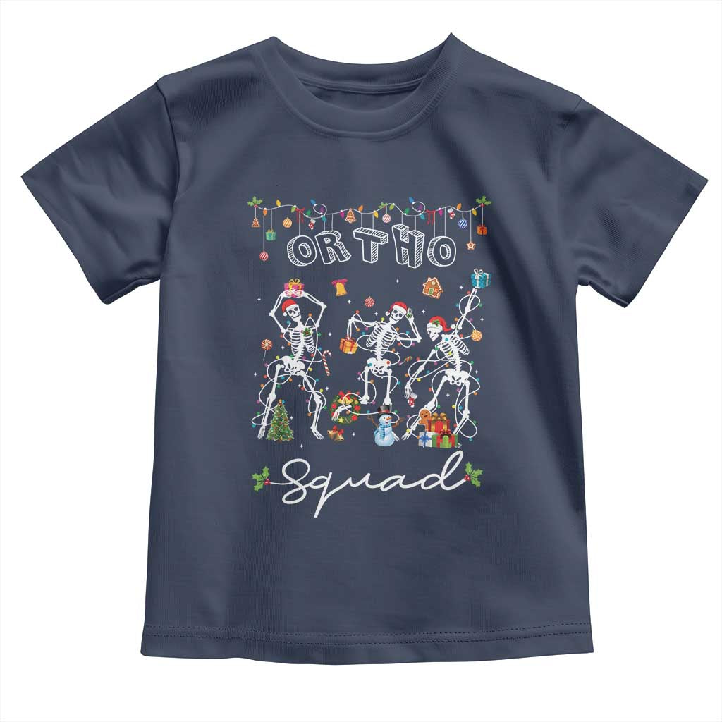 Ortho Nurse Doctor Christmas Toddler T Shirt Skeletons Orthopedics Nurse Rn Crew