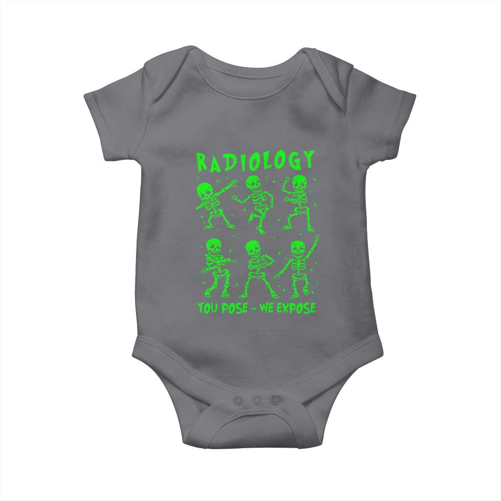 Radiologic Technologist Baby Onesie Radiology You Pose We Expose Dancing Skeletons Dance Xray Rad Tech