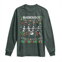 Christmas Radiologic Technologist Long Sleeve Shirt Radiology You Pose We Expose Dancing Skeletons Dance Xray Rad Tech