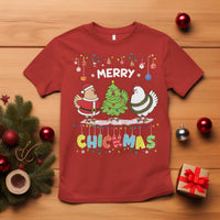 Christmas Chickens T Shirt Lover Gift Farm Gift Merry Chickmas - Wonder Print Shop