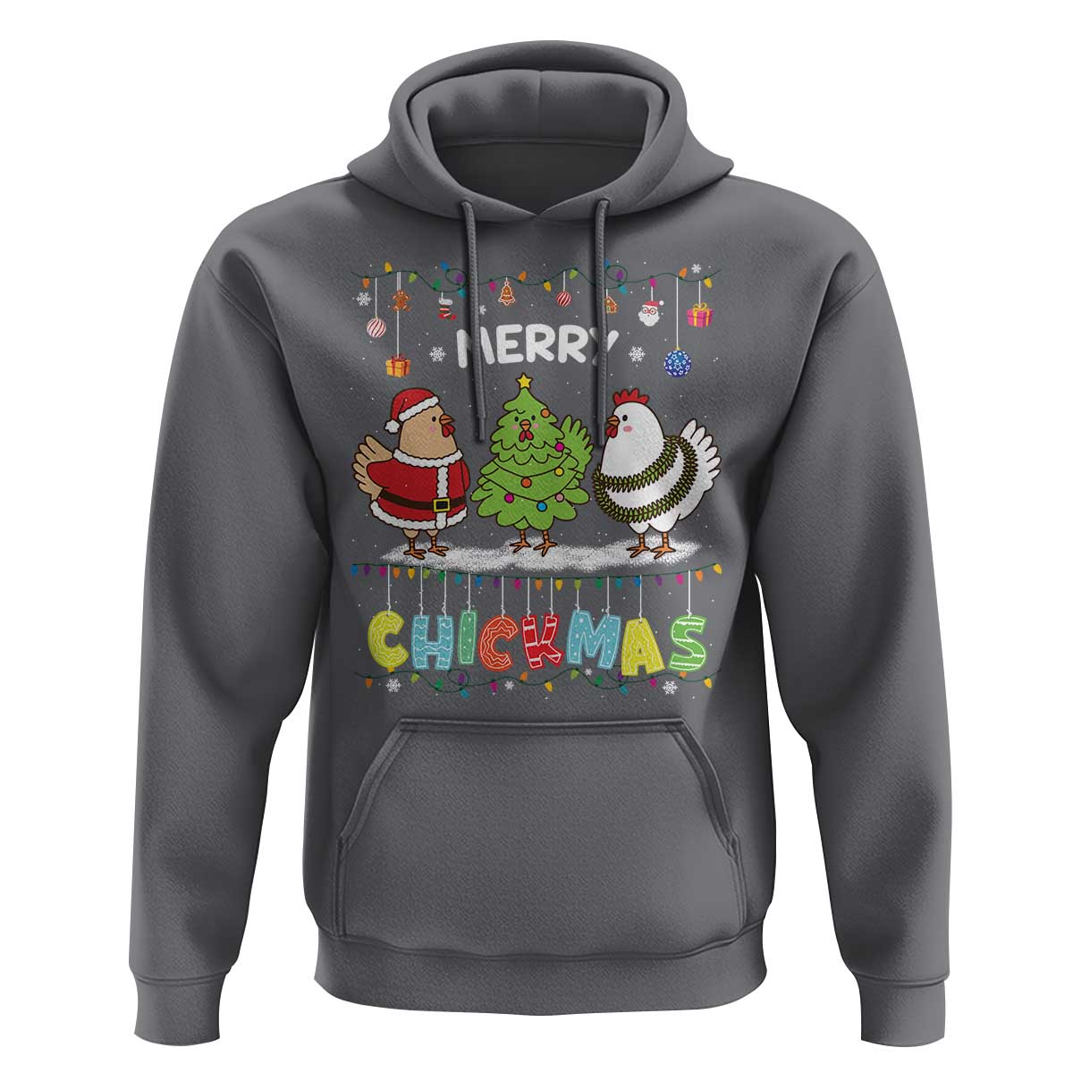 Christmas Chickens Hoodie Lover Gift Farm Gift Merry Chickmas