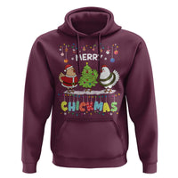 Christmas Chickens Hoodie Lover Gift Farm Gift Merry Chickmas