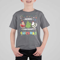 Christmas Chickens T Shirt For Kid Lover Gift Farm Gift Merry Chickmas - Wonder Print Shop