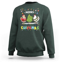 Christmas Chickens Sweatshirt Lover Gift Farm Gift Merry Chickmas - Wonder Print Shop