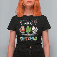 Christmas Chickens T Shirt For Women Lover Gift Farm Gift Merry Chickmas - Wonder Print Shop