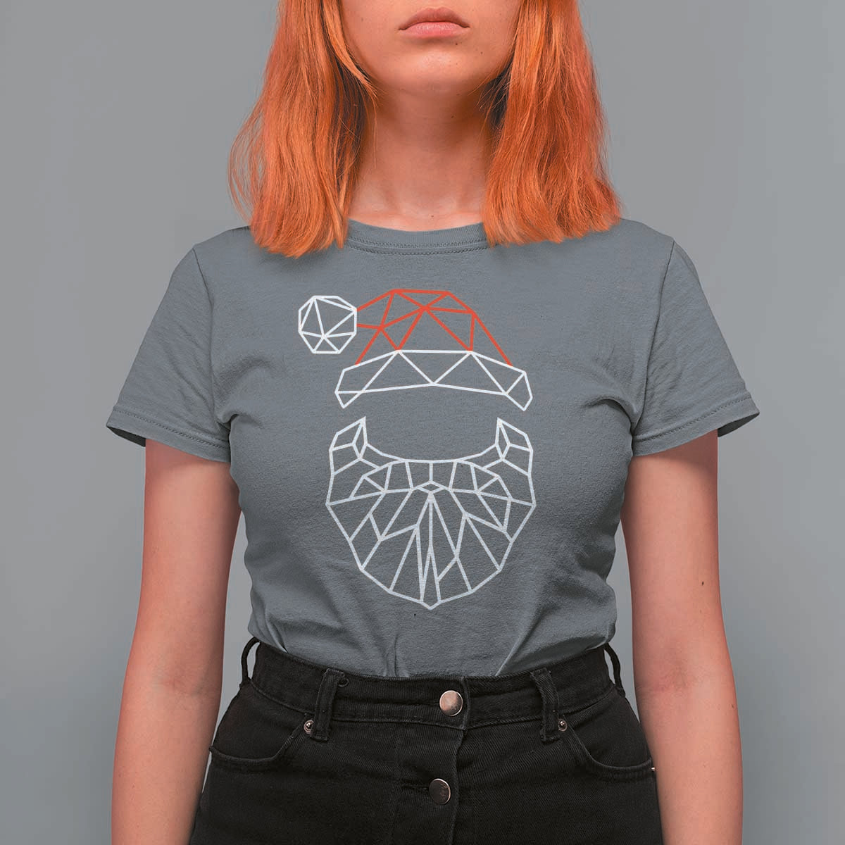 Santa Claus Christmas T Shirt For Women Xmas Gift - Wonder Print Shop