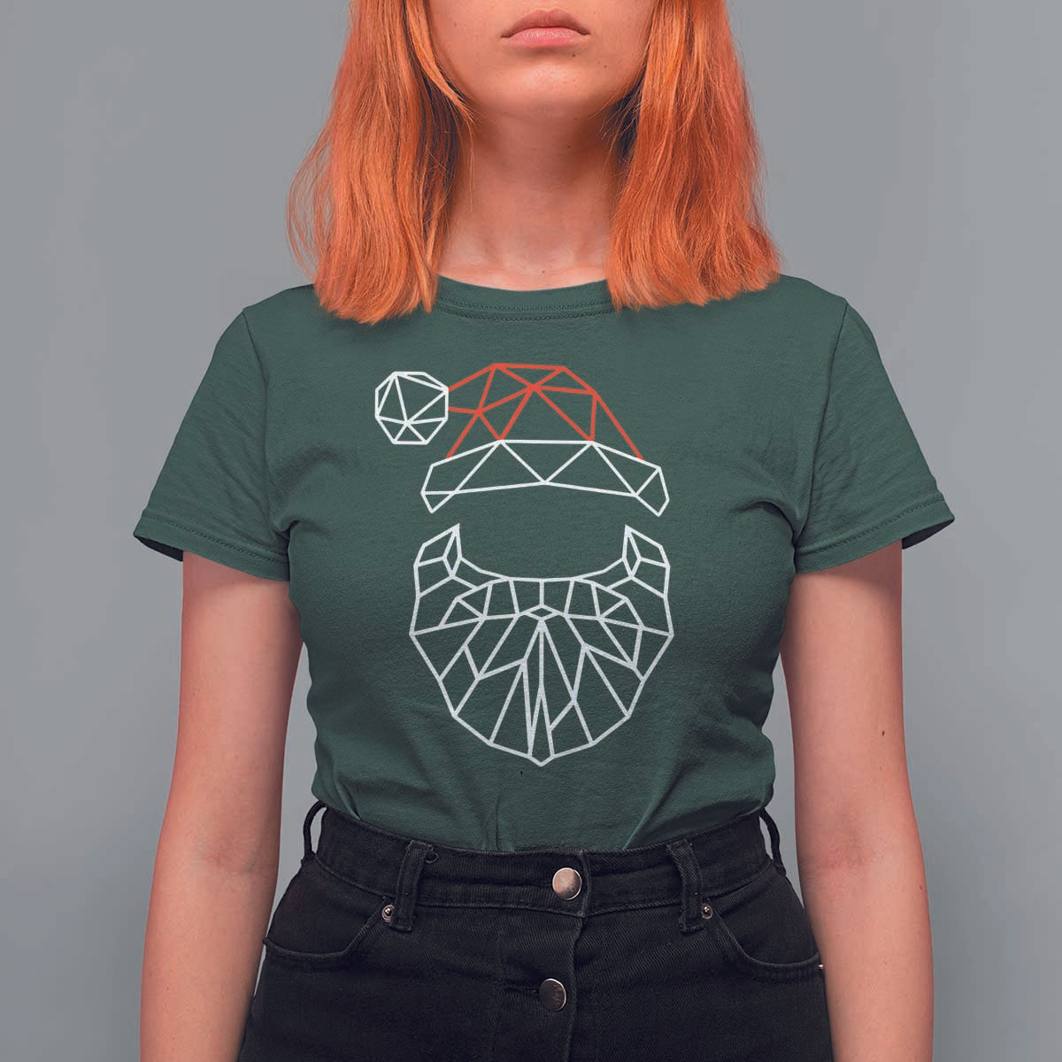 Santa Claus Christmas T Shirt For Women Xmas Gift - Wonder Print Shop