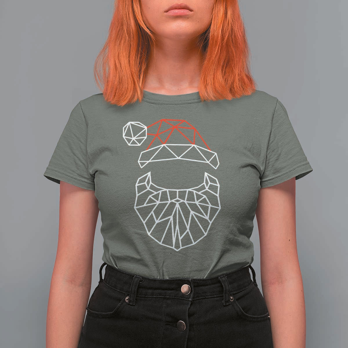 Santa Claus Christmas T Shirt For Women Xmas Gift - Wonder Print Shop