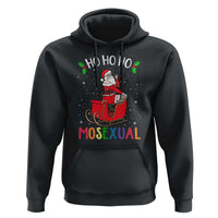 LGBTQ Christmas Hoodie Ho Ho Ho Mosexual Slay Santa LGBT Rainbow Pun Gay Pride