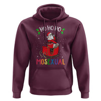 LGBTQ Christmas Hoodie Ho Ho Ho Mosexual Slay Santa LGBT Rainbow Pun Gay Pride