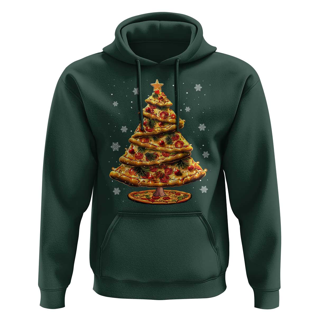 Pizza Christmas Tree Hoodie Xmas Gifts Kids