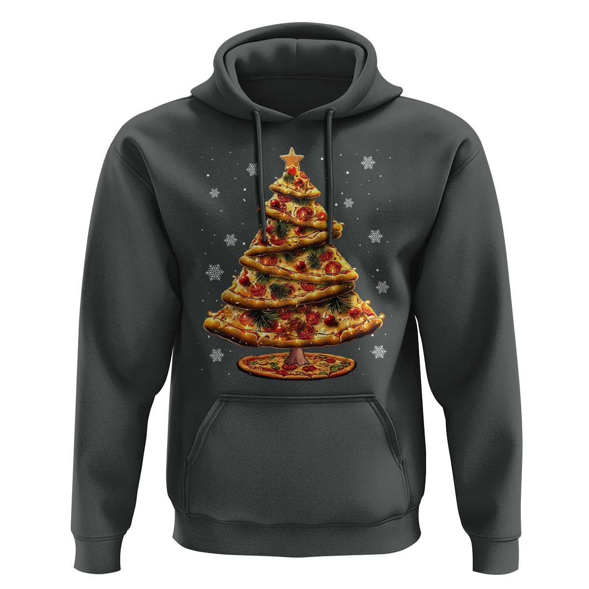 Pizza Christmas Tree Hoodie Xmas Gifts Kids