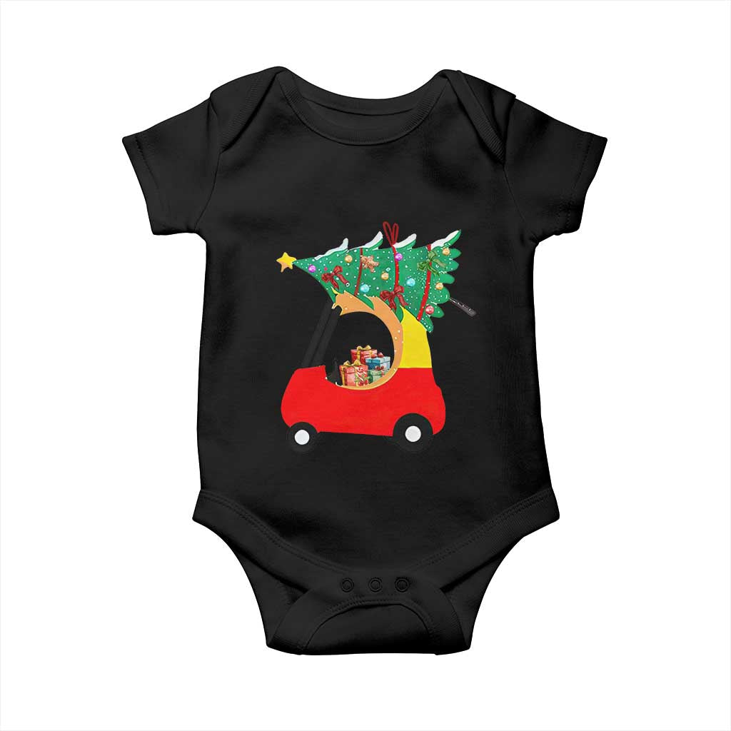 Christmas Kids Baby Onesie Red Car Tree Cute Xmas Toddler Boys