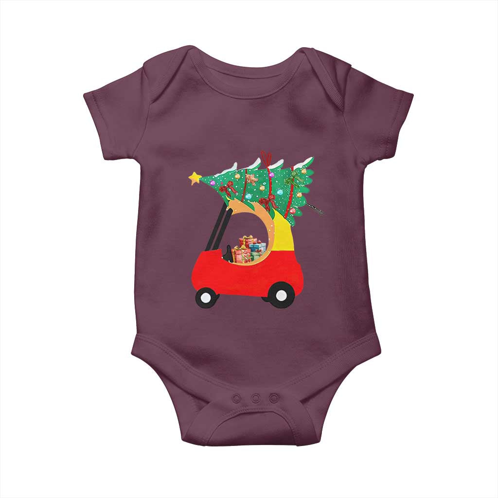 Christmas Kids Baby Onesie Red Car Tree Cute Xmas Toddler Boys