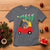 Christmas Kids T Shirt Red Car Tree Cute Xmas Toddler Boys - Wonder Print Shop