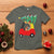 Christmas Kids T Shirt Red Car Tree Cute Xmas Toddler Boys - Wonder Print Shop