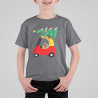 Christmas Kids T Shirt For Kid Red Car Tree Cute Xmas Toddler Boys - Wonder Print Shop