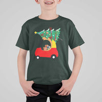 Christmas Kids T Shirt For Kid Red Car Tree Cute Xmas Toddler Boys - Wonder Print Shop