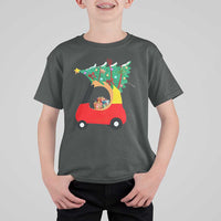 Christmas Kids T Shirt For Kid Red Car Tree Cute Xmas Toddler Boys - Wonder Print Shop