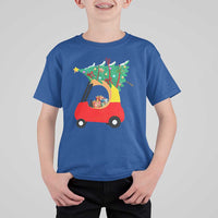 Christmas Kids T Shirt For Kid Red Car Tree Cute Xmas Toddler Boys - Wonder Print Shop