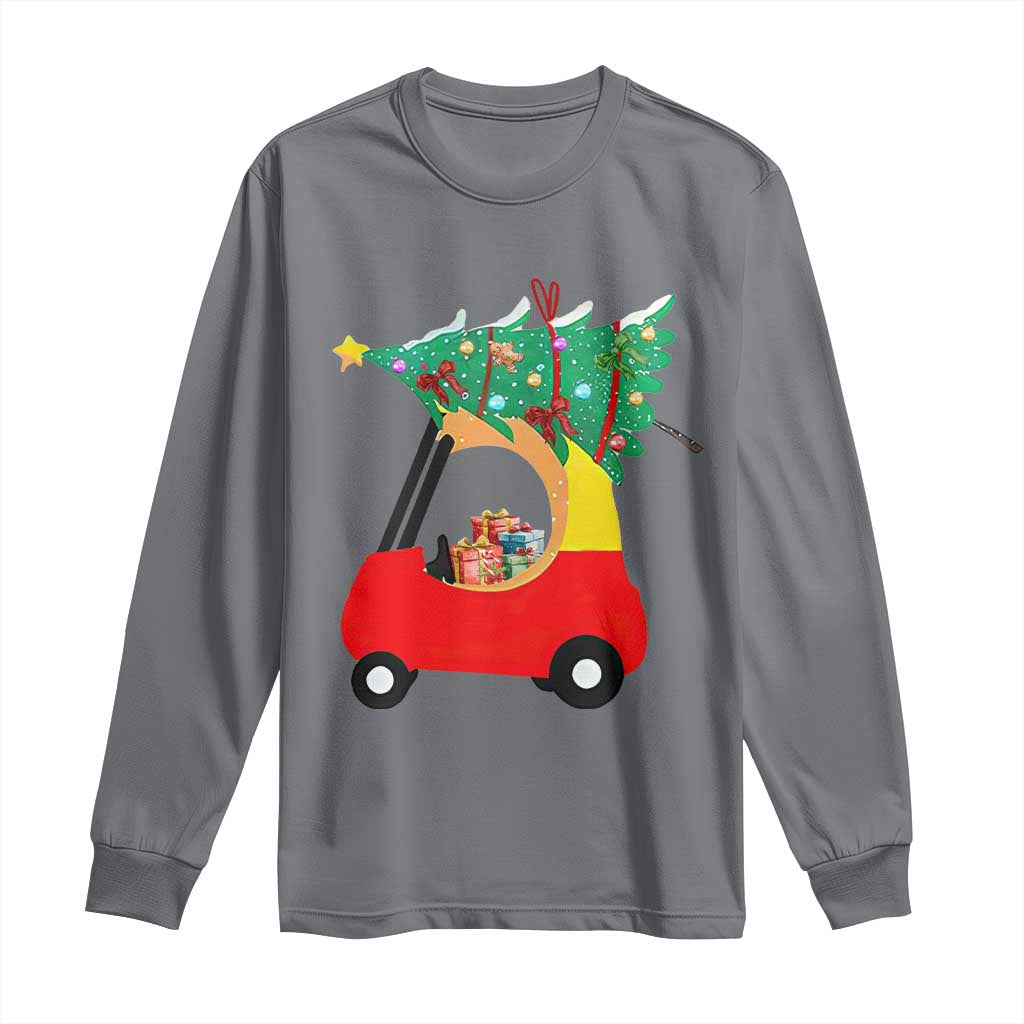 Christmas Kids Long Sleeve Shirt Red Car Tree Cute Xmas Toddler Boys