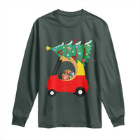 Christmas Kids Long Sleeve Shirt Red Car Tree Cute Xmas Toddler Boys