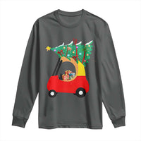 Christmas Kids Long Sleeve Shirt Red Car Tree Cute Xmas Toddler Boys